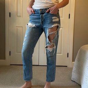 Gap 1969 relaxed boyfriend cropped jeans
